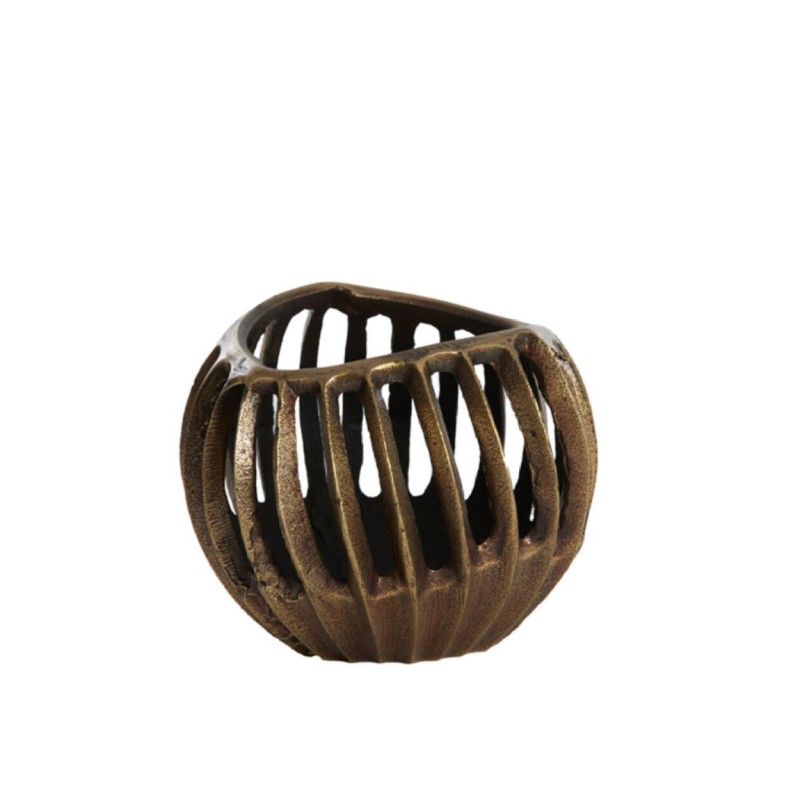 TEALIGHT CHA ANTIQUE BRONZE BLACK - CANDLE HOLDERS, CANDLES